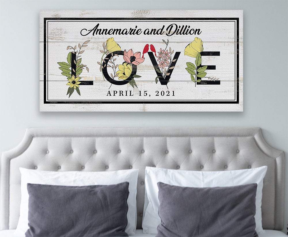 Personalized - Love Botanicals - Canvas