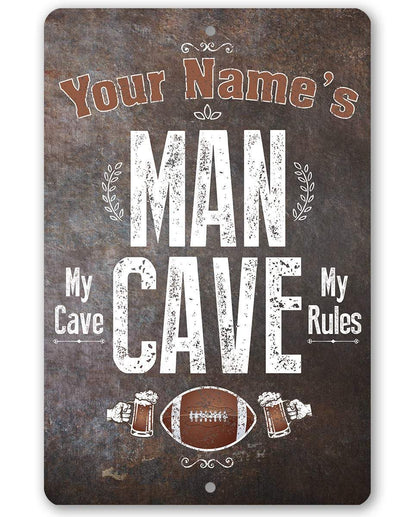 Personalized - Man Cave - Metal Sign
