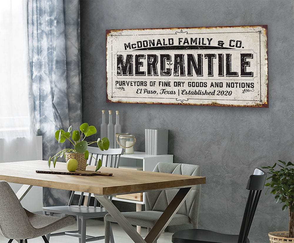 Personalized - Mercantile - Canvas