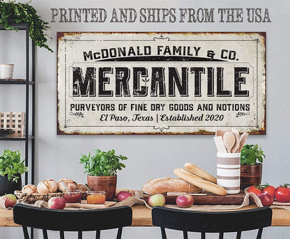 Personalized - Mercantile - Canvas