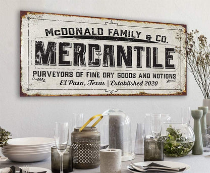 Personalized - Mercantile - Canvas
