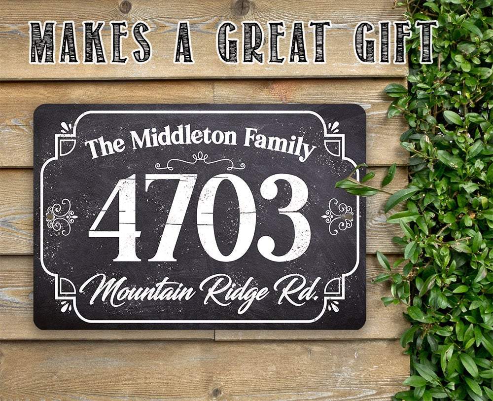 Personalized - Address Plaque - Rectangular - Metal Sign