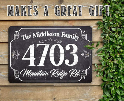 Personalized - Address Plaque - Rectangular - Metal Sign