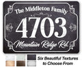Personalized - Address Plaque - Rectangular - Metal Sign