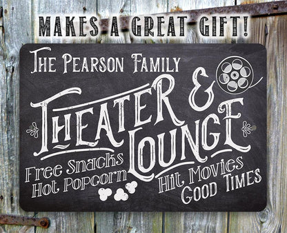 Personalized - Theater and Lounge - Metal Sign