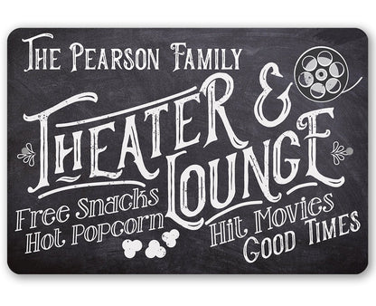 Personalized - Theater and Lounge - Metal Sign