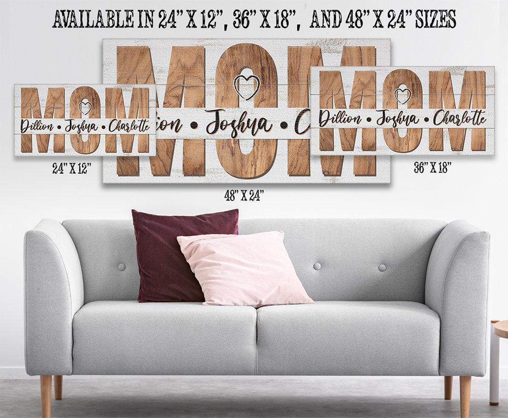 Personalized - Mom and Children - Canvas
