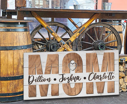 Personalized - Mom and Children - Canvas