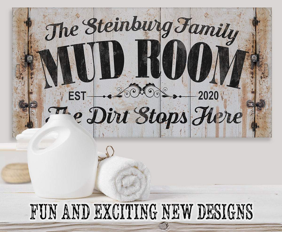 Personalized - Mud Room - Canvas