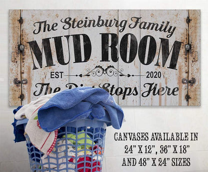Personalized - Mud Room - Canvas