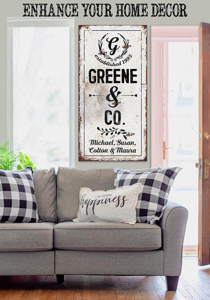 Personalized - Name & Co - Canvas