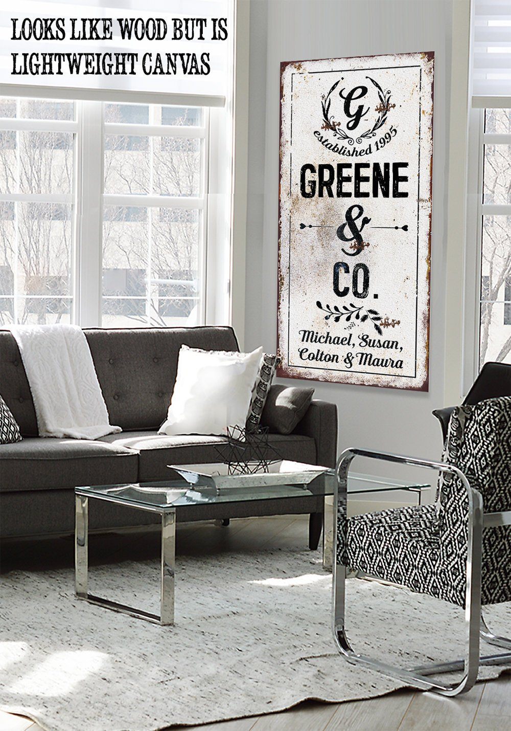 Personalized - Name & Co - Canvas