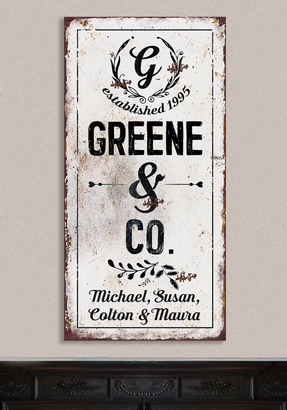Personalized - Name & Co - Canvas