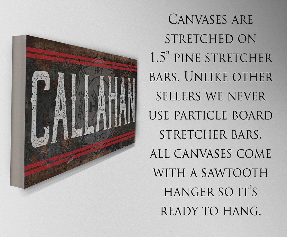 Personalized - Name Firefighter - Canvas