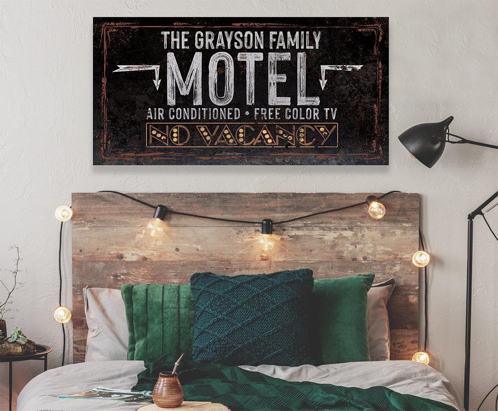 Personalized - No Vacancy Motel - Canvas