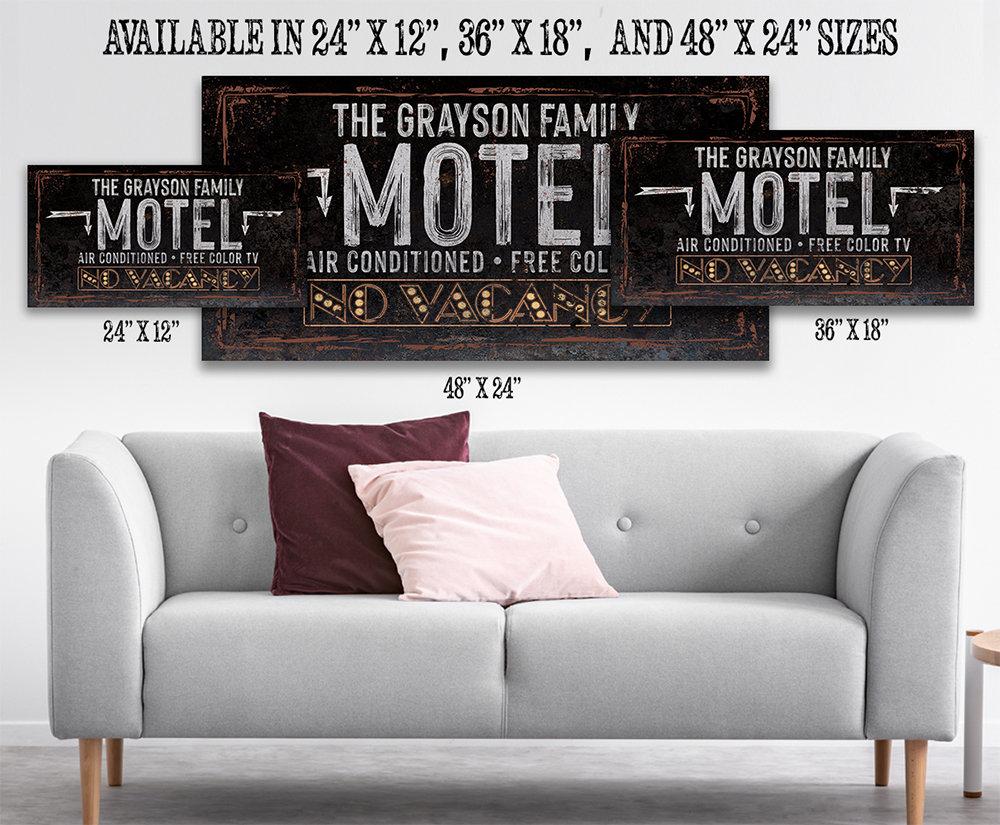 Personalized - No Vacancy Motel - Canvas