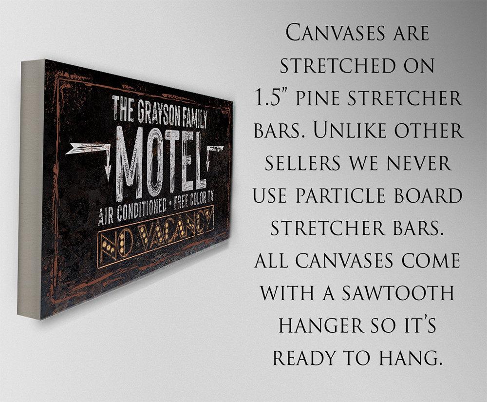Personalized - No Vacancy Motel - Canvas