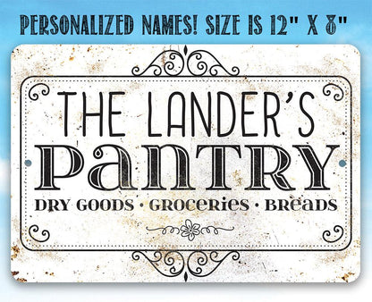 Personalized - Pantry - Metal Sign