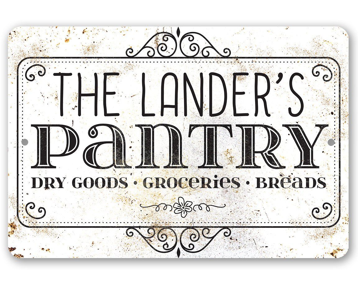 Personalized - Pantry - Metal Sign