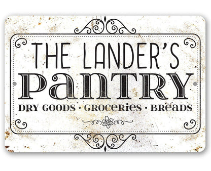 Personalized - Pantry - Metal Sign