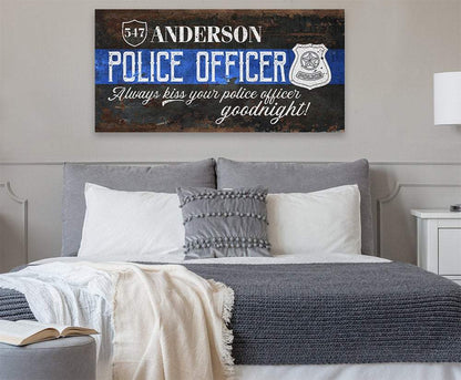 Personalized - Police Officer - Canvas