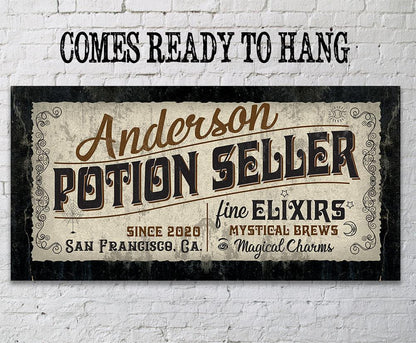 Personalized - Potion Seller - Canvas