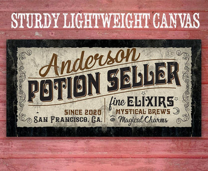Personalized - Potion Seller - Canvas