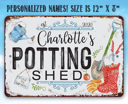 Personalized - Potting Shed - Metal Sign