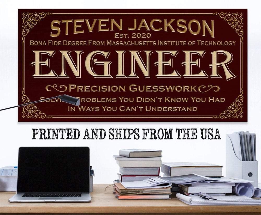 Personalized - Professional Engineer - Canvas
