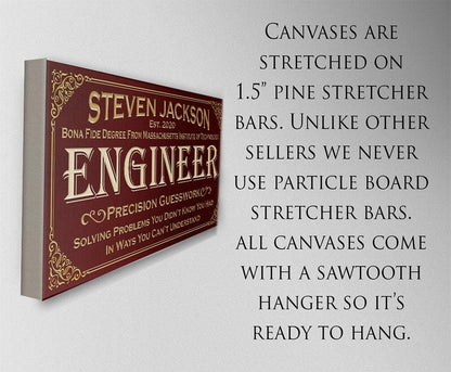 Personalized - Professional Engineer - Canvas