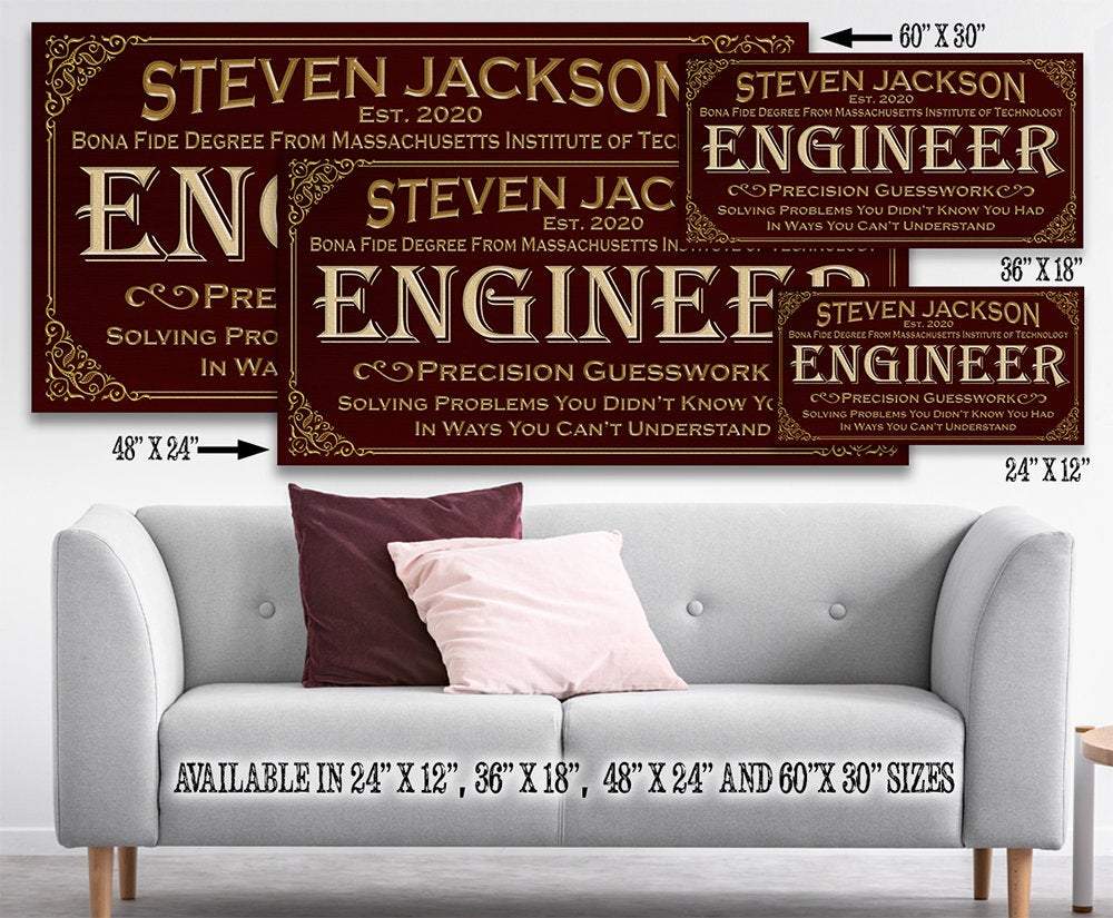 Personalized - Professional Engineer - Canvas