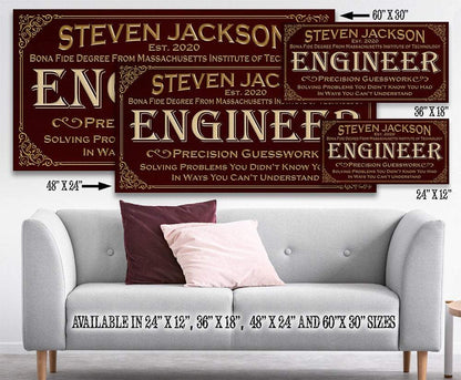 Personalized - Professional Engineer - Canvas