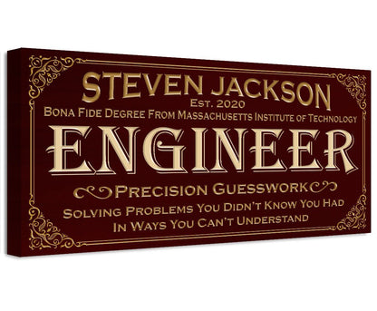 Personalized - Professional Engineer - Canvas