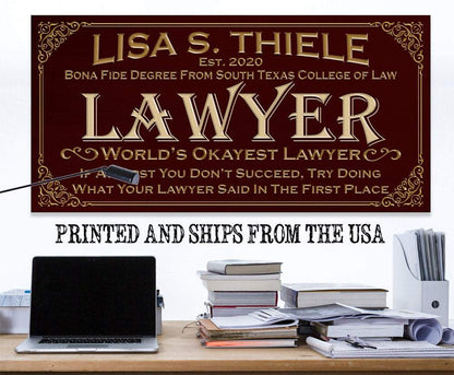 Personalized - Professional Lawyer - Canvas