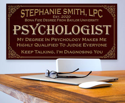 Personalized - Professional Psychologist - Canvas