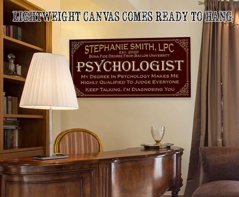 Personalized - Professional Psychologist - Canvas