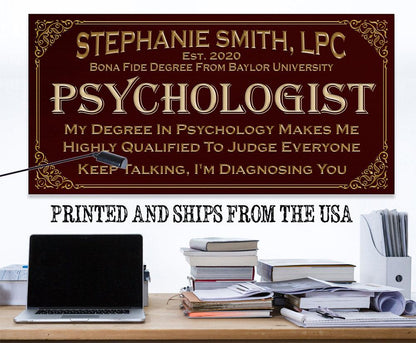 Personalized - Professional Psychologist - Canvas