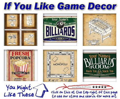 Personalized - Rack 'Em - Metal Sign