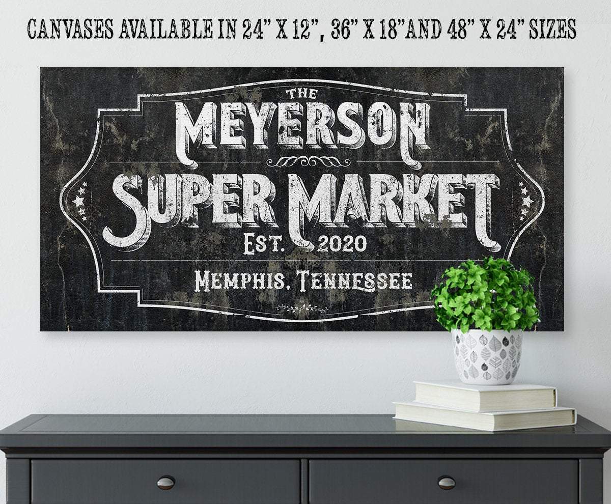 Personalized - Super Market - Canvas