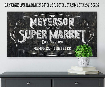 Personalized - Super Market - Canvas