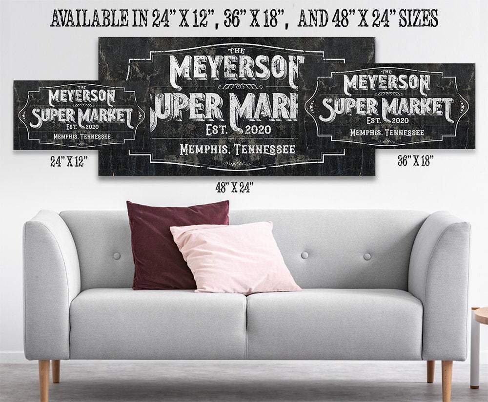 Personalized - Super Market - Canvas