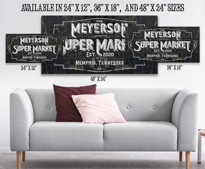 Personalized - Super Market - Canvas
