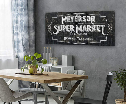 Personalized - Super Market - Canvas