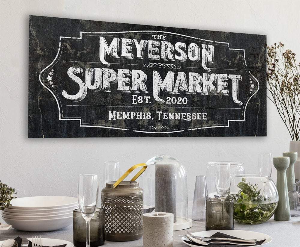Personalized - Super Market - Canvas