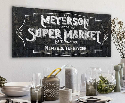 Personalized - Super Market - Canvas