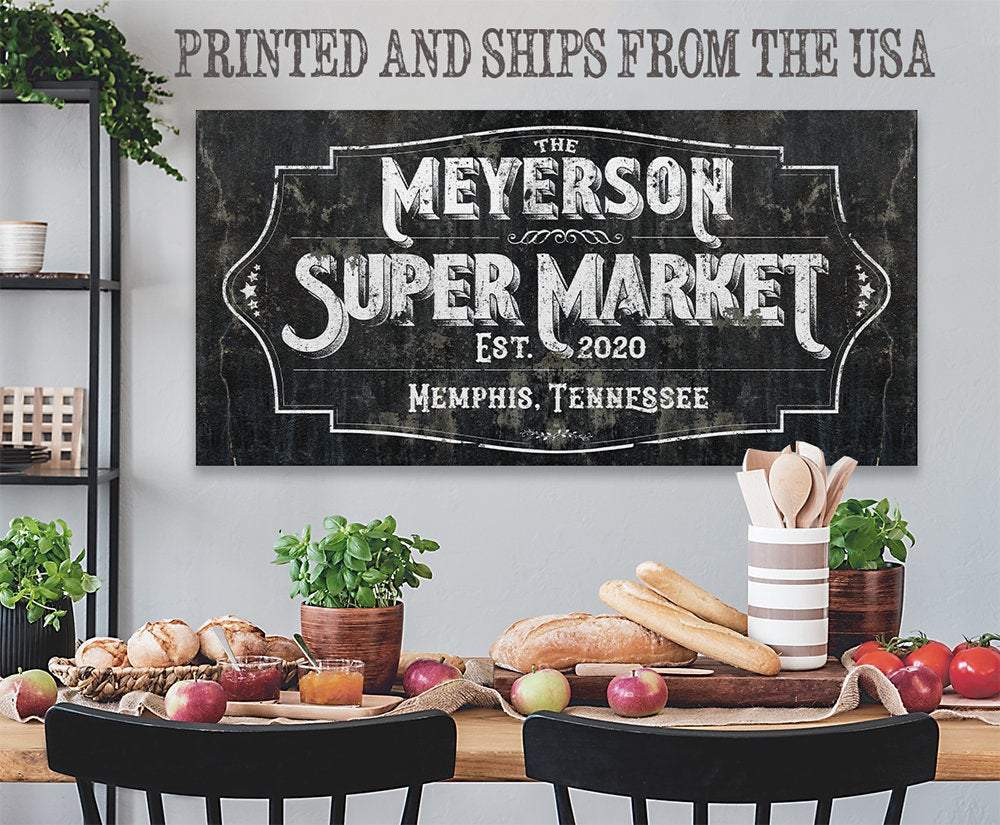 Personalized - Super Market - Canvas
