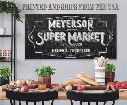 Personalized - Super Market - Canvas