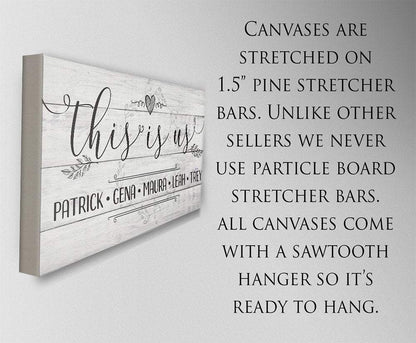 Personalized - This Is Us - Canvas