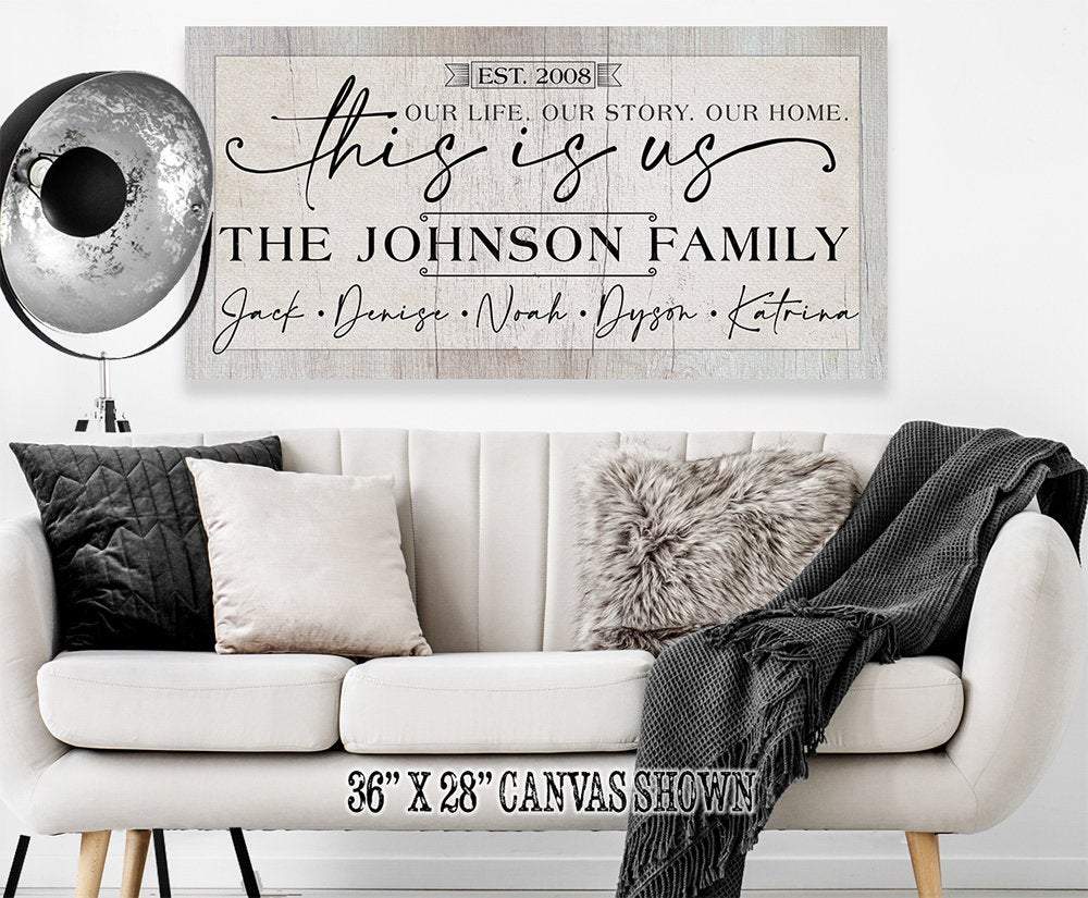 Personalized - This Is Us Our Life - Canvas