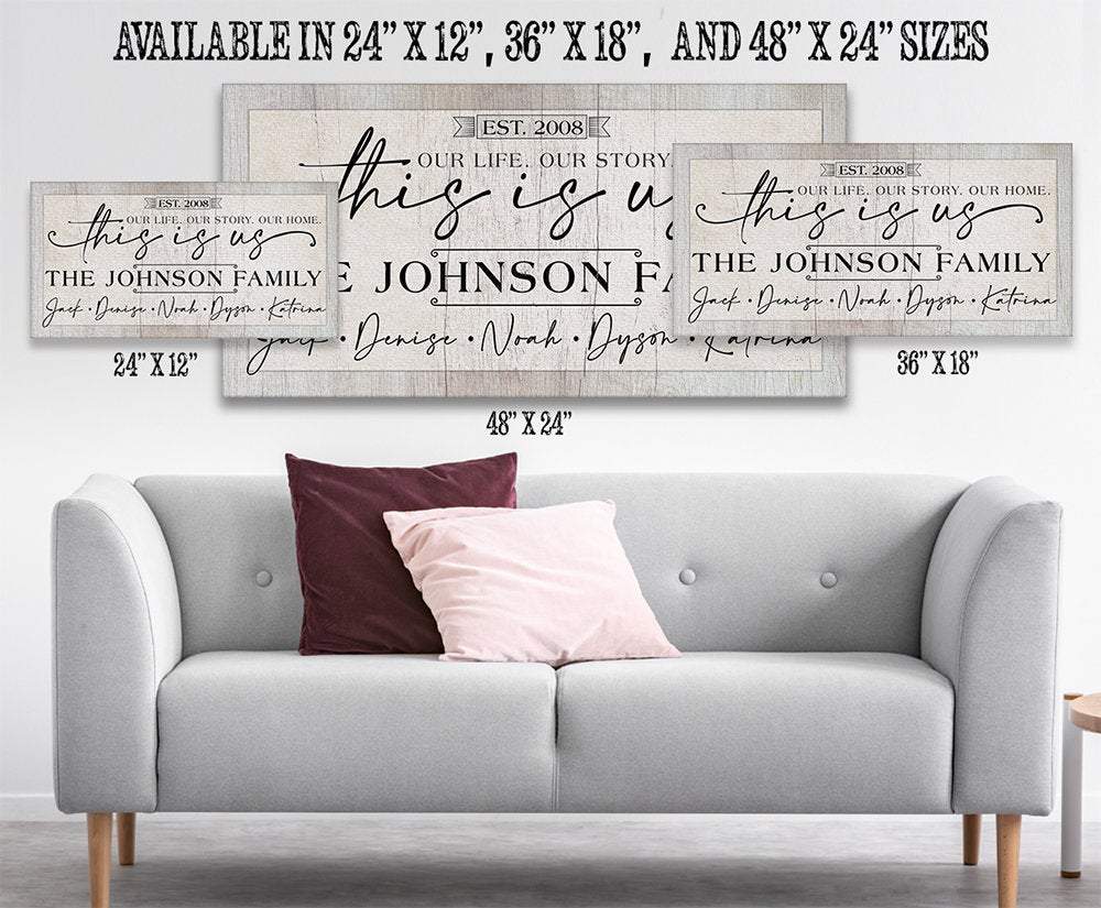 Personalized - This Is Us Our Life - Canvas